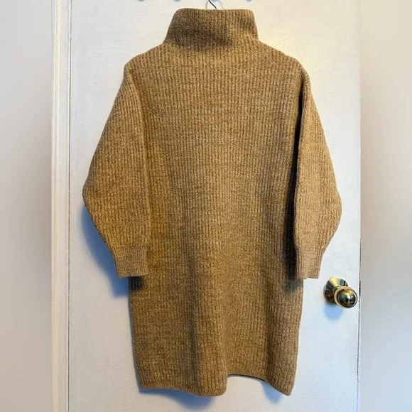 FINAL PRICE - Aritzia Wilfred Montpellier Sweater Dress - Camel - Picture 1 of 11